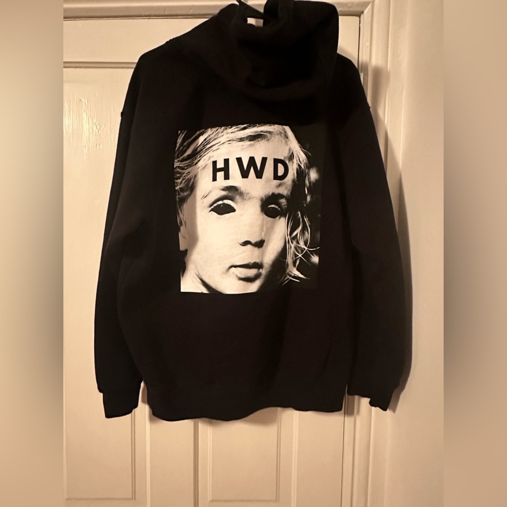 halfway dead hoodie, black, size medium mens